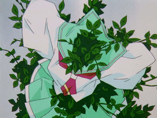 Roses blooming on Anthy's uniform